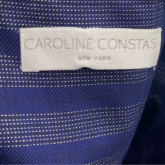 CAROLINE CONSTAS Forbes Jumpsuit Size 2 CAROLINE CONSTAS Blue Striped Jumpsuit - Picture 6 of 11